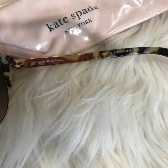 New Kate spade kaileen 52mm clubmaster brown sunglasses - Picture 5 of 8